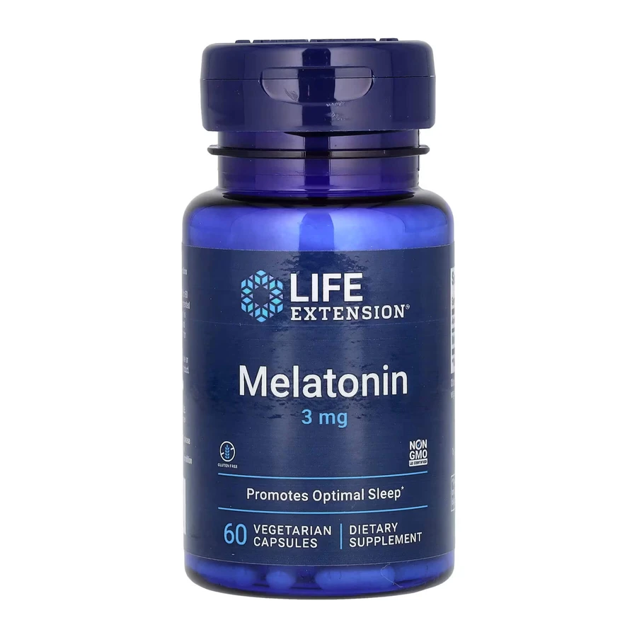 Мелатонін, Melatonin, Life Extension 3 мг, 60 вкапс: ціни та характеристики