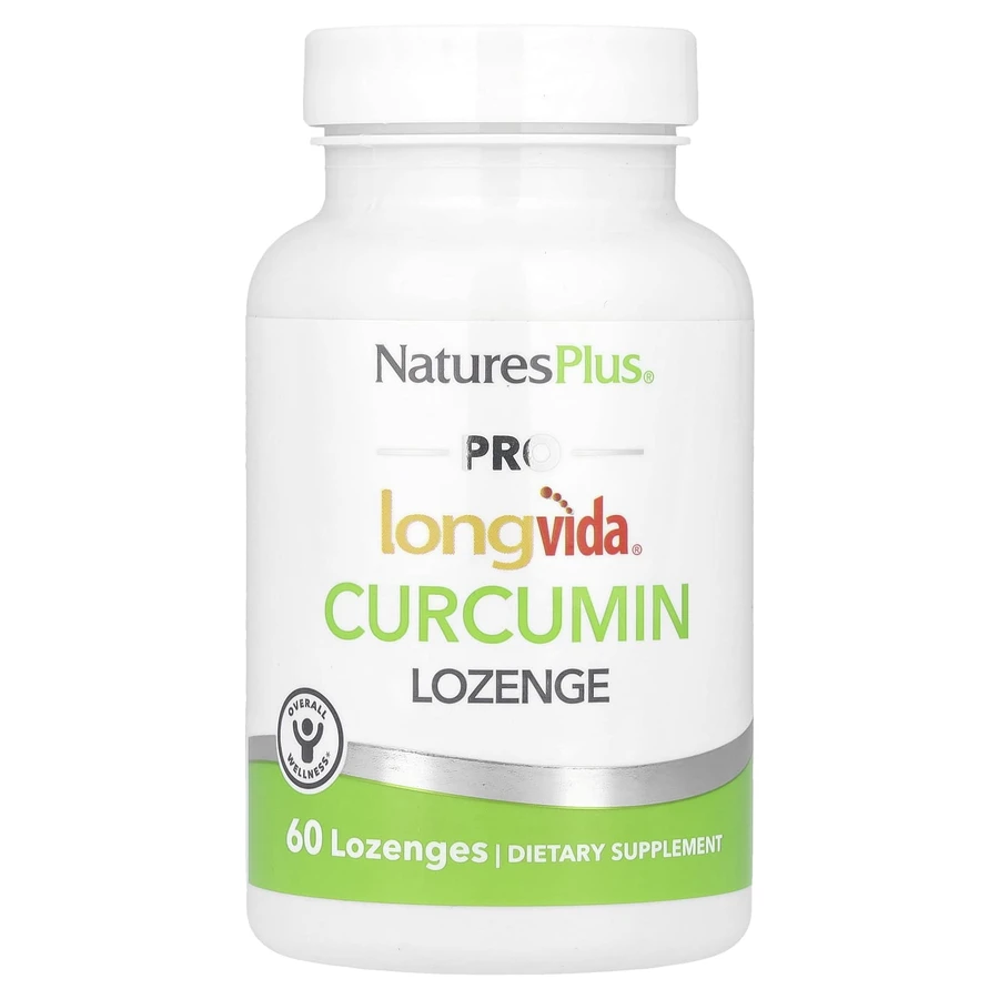 Куркумин, 500 мг, Pro Longvida Curcumin, Natures Plus, 60 леденцов: цены и характеристики