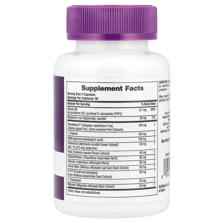 Комплекс для снятия стресса, без мелатонина, Stress & Sleep Complex, Melatonin Free, Natures Plus, 60 капсул: цены и характеристики