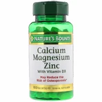 Кальцій магній цинк та вітамін D3, Nature's Bounty, Calcium Magnesium Zinc with Vitamin D3, 100 капсул: ціни та характеристики