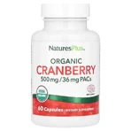 Журавлина органічна, 500 мг, Organic Cranberry, Natures Plus, 60 капсул: ціни та характеристики