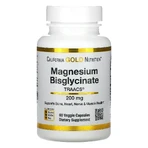 Магній бігліцинат, Magnesium Bisglycinat, California Gold Nutrition, 200 мг, 60 рослинних капсул: цены и характеристики
