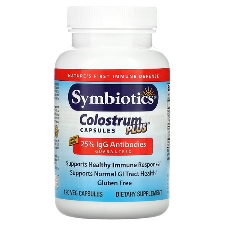 Колострум, Colostrum Plus, Symbiotics, 120 вегетаріанських капсул: ціни та характеристики