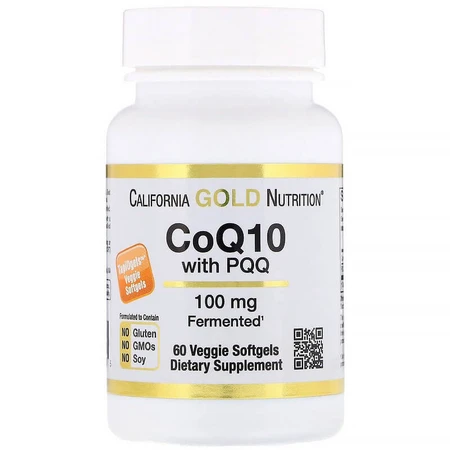 Коэнзим Q10 с пирролохинохиноном, CoQ10 with PQQ, California Gold Nutrition, 100 мг, 60 капсул: цены и характеристики