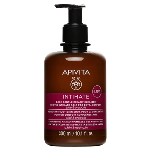 Крем-гель для интимной гигиены Apivita Intimate Дополнительный комфорт нежный очищающий, 300 мл