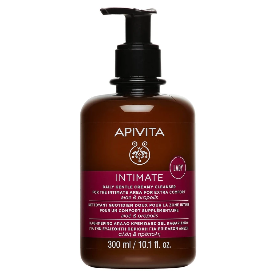 Крем-гель для интимной гигиены Apivita Intimate Дополнительный комфорт нежный очищающий, 300 мл: цены и характеристики