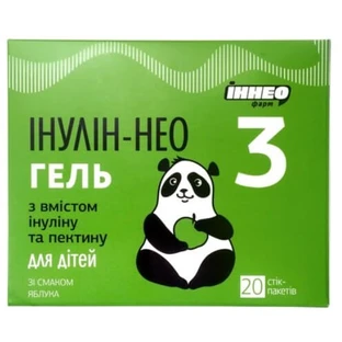 Инулин-Нео 3 гель д/перор. прим. для детей со вкусом яблока по 10 г №20 в стик-пакетах