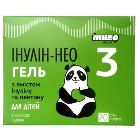 Инулин-Нео 3 гель д/перор. прим. для детей со вкусом яблока по 10 г №20 в стик-пакетах: цены и характеристики
