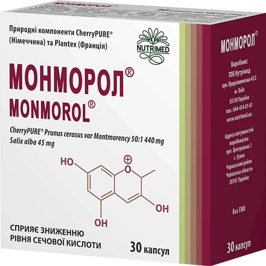 Монморол капсулы по 580 мг №30: цены и характеристики