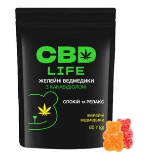 Желейні ведмедики з канабідіолом CBD life, 80 г
