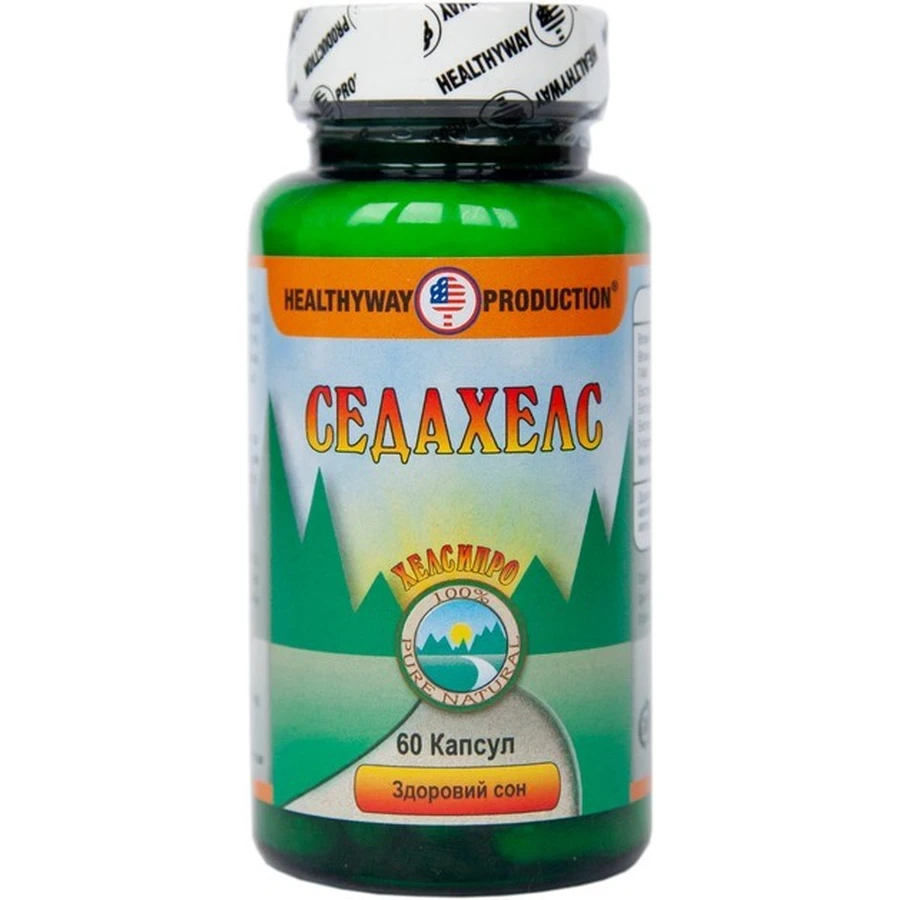 Седахелс, Sedachels, Healthyway Production Inc, здоровый сон, 60 капсул: цены и характеристики