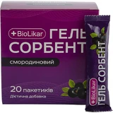 Гель сорбент BioLikar смородиновий, 20 пакетиків