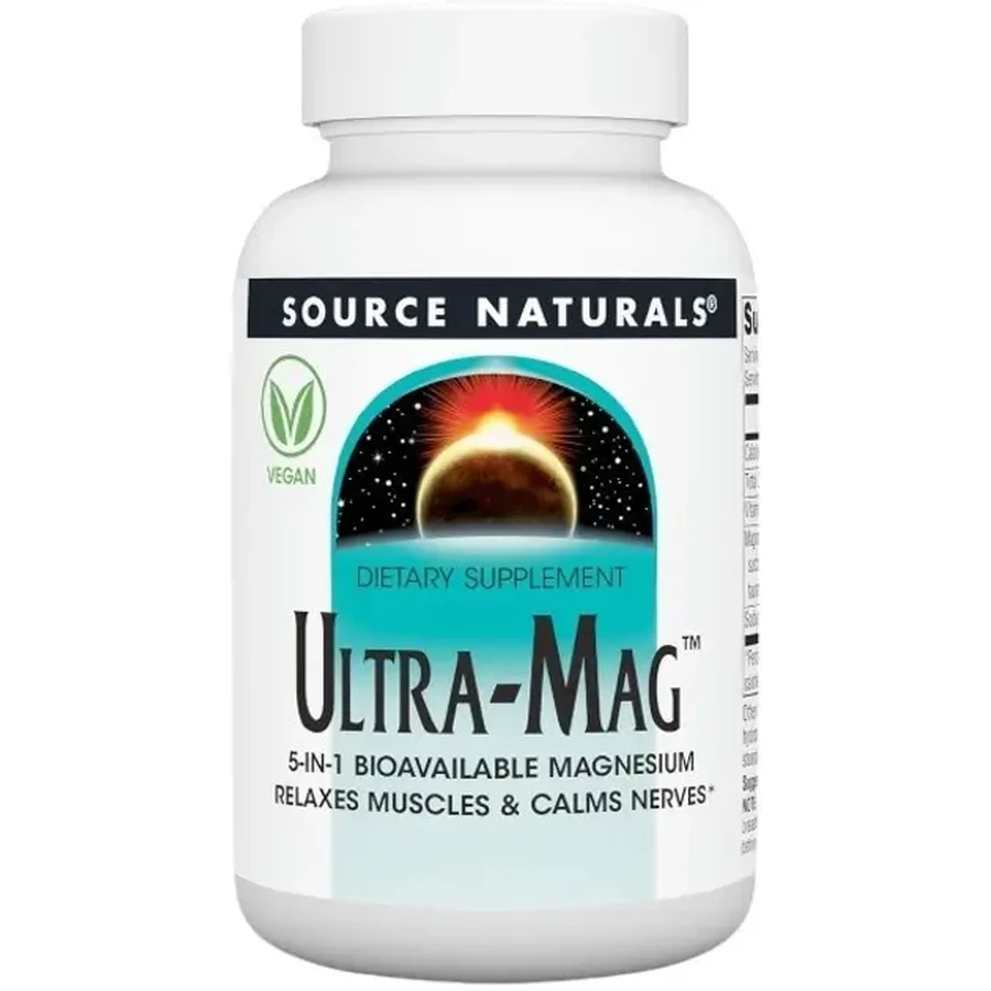 Ультра-Маг Source Naturals Ultra-Mag, 30 таблеток: ціни та характеристики