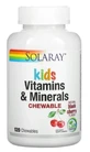 Витамины и минералы Solaray Children's Chewable Vitamins and Minerals для детей, 120 жевательных конфет