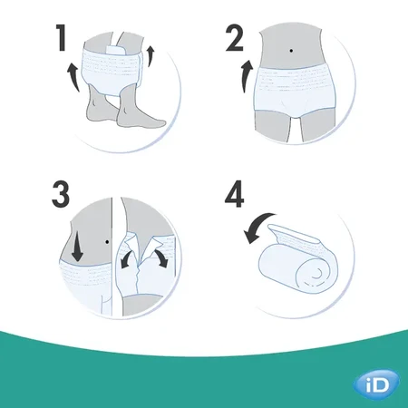 Підгузки-трусики для дорослих iD Diapers-Pants for adults D Plus, розмір L, №30 : ціни та характеристики