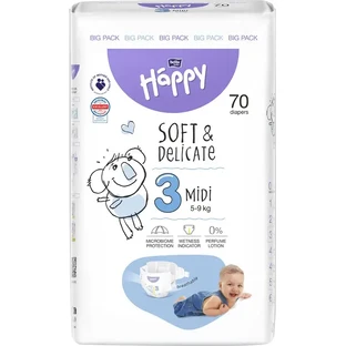 Підгузки Happy Bella Baby Midi, розмір 3, 5-9 кг, №70 