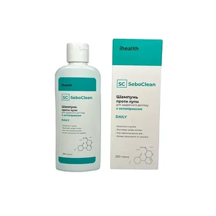 Шампунь для волос Ihealth SeboClean Daily против перхоти, с октопироксом, для ежедневного ухода, 250 мл