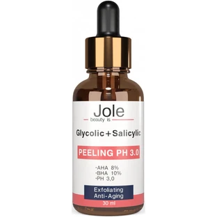 Пилинг для лица с гликолевой и салициловой кислотами Jole Glycolic+Salicilic Peeling pH 3.0, 30 мл