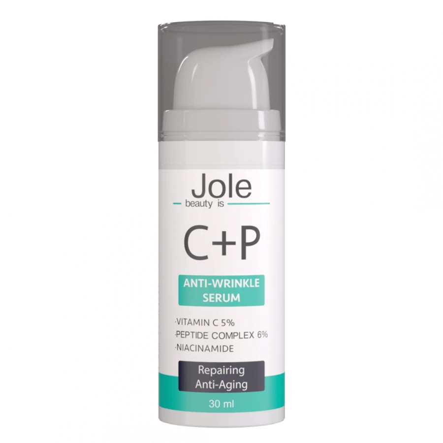 Jole С+Р Smoothing Serum Сироватка C+P з пептидами, вітаміном С та ніацинамідом, 30 мл: ціни та характеристики