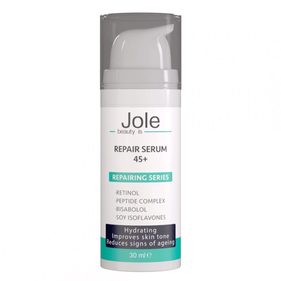 Jole Repairing Peptide&Retinol Serum відновлювальна сироватка з ретинолом та пептидами 45+, 30 мл: ціни та характеристики