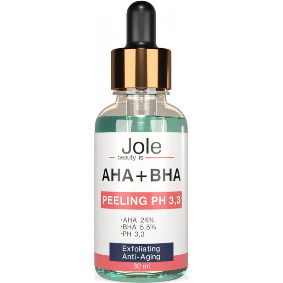 Пилинг для лица с комплексом кислот AHA+BHA Jole Peeling Complex AHA+BHA pH 3,0 30 мл: цены и характеристики