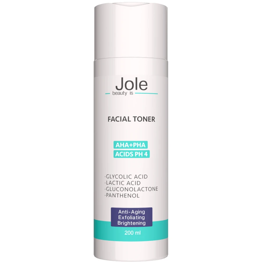 Jole Toner AHA+PHA Acids Тонер з AHA + PHA кислотами, 200 мл: ціни та характеристики