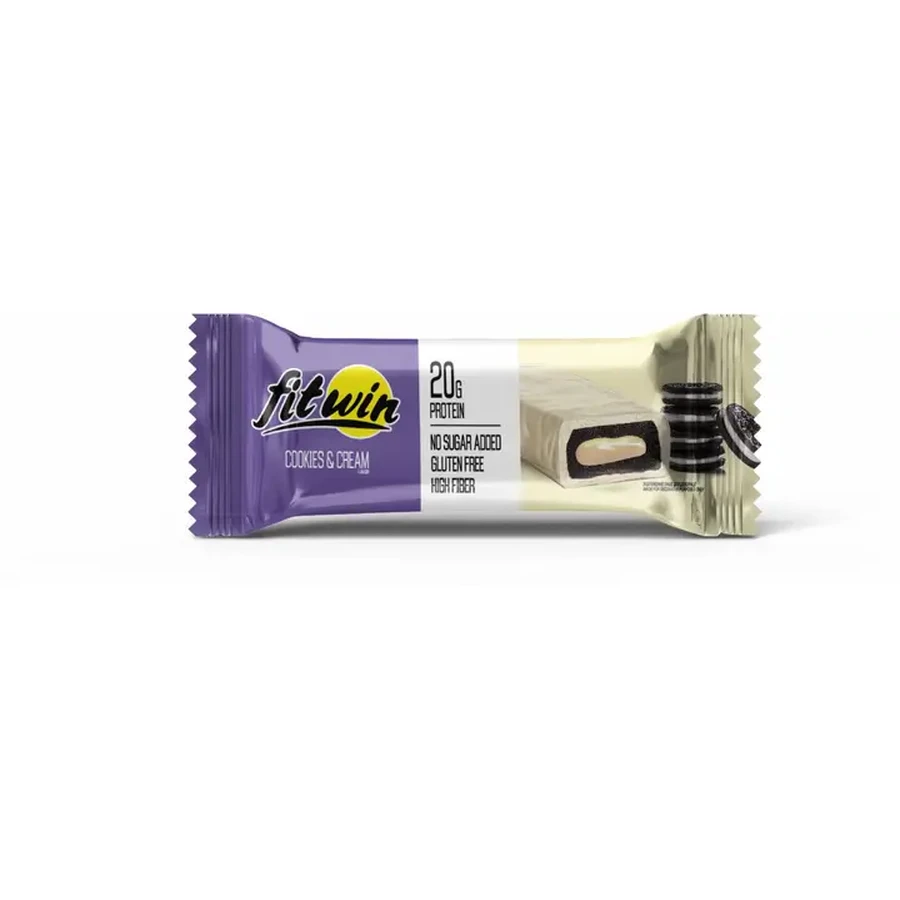 Протеїновий батончик FitWin Cookies Cream Печиво та крем 60г, 1 шт: ціни та характеристики