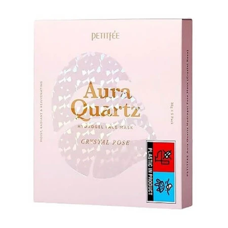 Гидрогелевая маска для лица Petitfee & Koelf Aura Quartz Hydrogel Face Mask Crystal Rose с экстрактом жемчуга и розой, 30 г №1: цены и характеристики