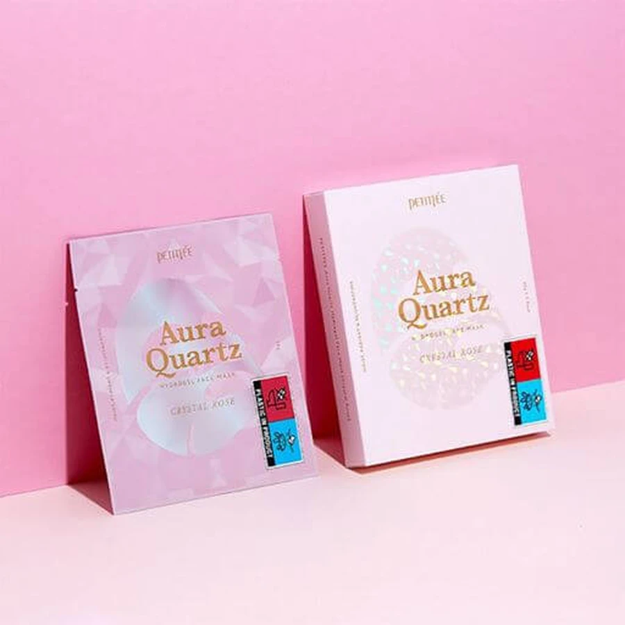 Гидрогелевая маска для лица Petitfee & Koelf Aura Quartz Hydrogel Face Mask Crystal Rose с экстрактом жемчуга и розой, 30 г №1: цены и характеристики