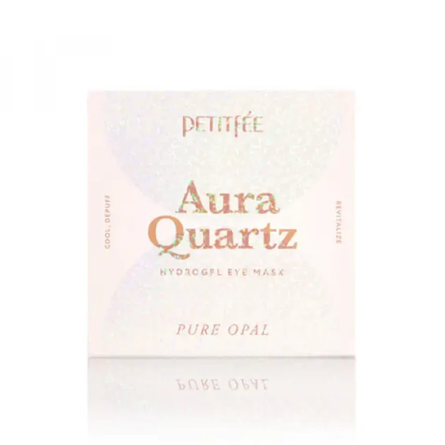Гідрогелеві патчі для очей Petitfee Aura Quartz Hydrogel Eye Mask Pure Opal з протеїнами перлів та пудрою опала №40: ціни та характеристики