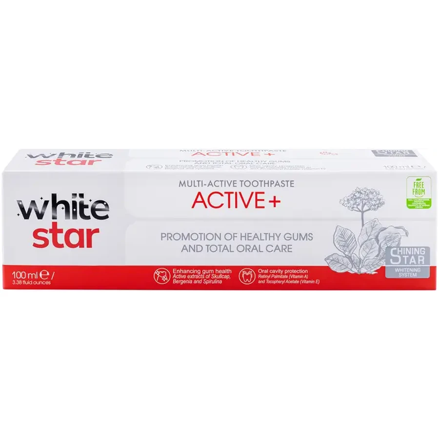 Мультиактивна зубна паста White Star Active + 100 мл : ціни та характеристики