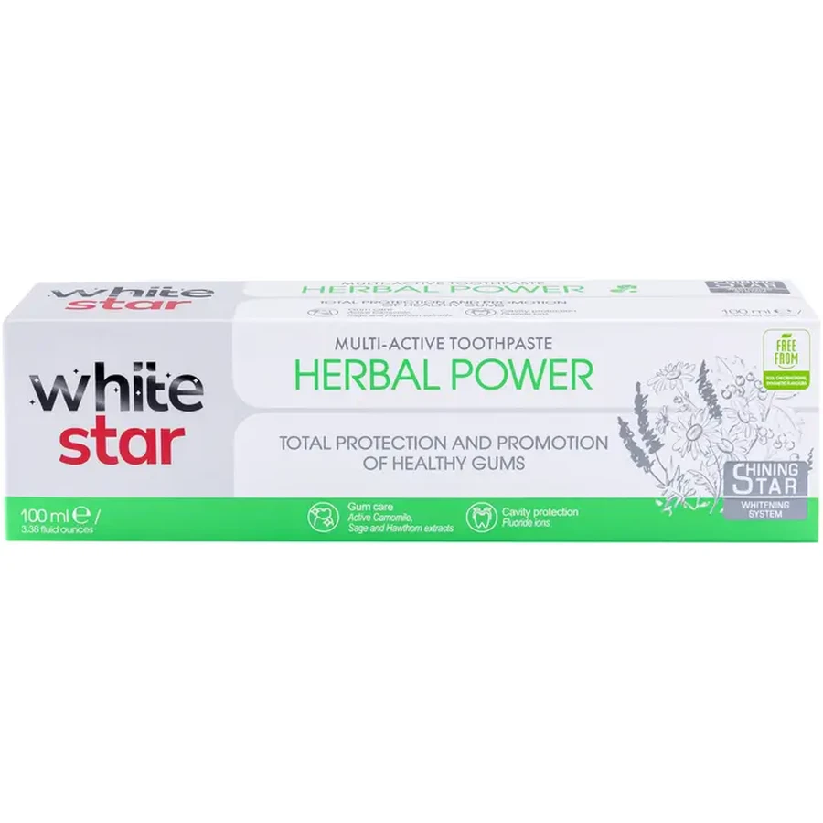 Мультиактивная зубная паста White Star Herbal Power 100 мл: цены и характеристики