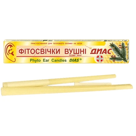 Фітосвічки вушні Фармасорбе Диас розмір Мaxi для теплового впливу на вуха : ціни та характеристики