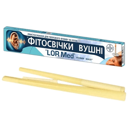 Фітосвічки вушні Фармасорбе LOR Med розмір Мaxi для теплового впливу на вуха : ціни та характеристики