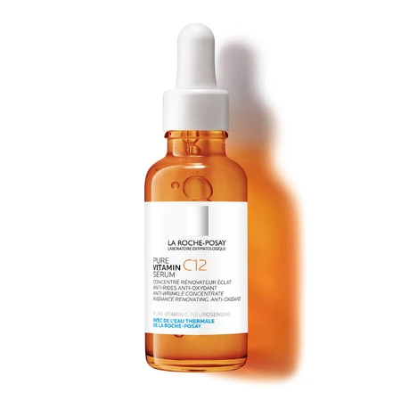 Сироватка-антиоксидант для обличчя La Roche-Posay Pure Vitamin C 12 проти зморшок для оновлення сяяння шкіри обличчя, 30 мл: ціни та характеристики