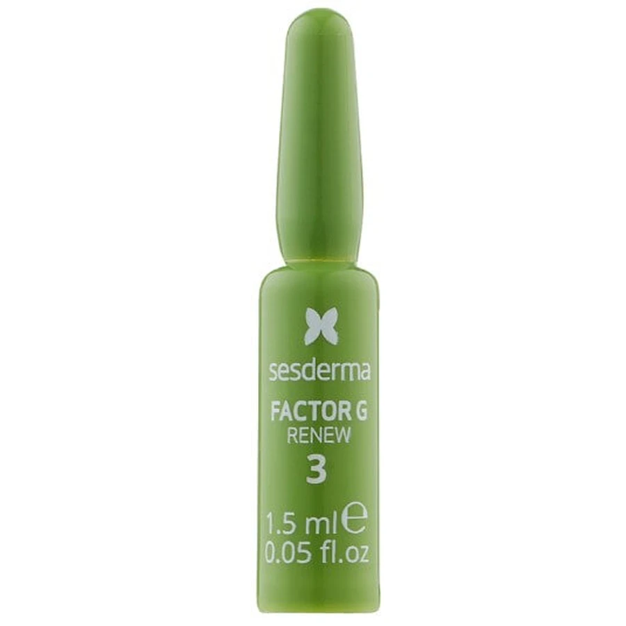 Біостимулюючі ампули-концентрат для обличчя Sesderma Factor G Renew Ampollas Biostimulants 7×1,5 мл: ціни та характеристики