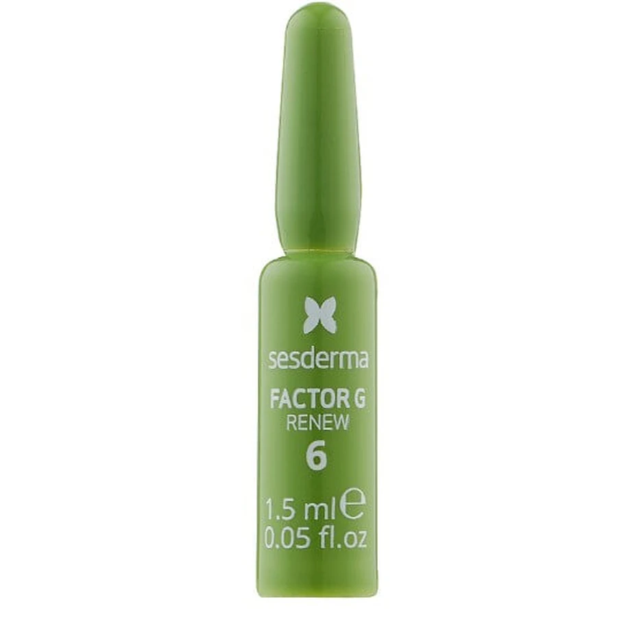 Біостимулюючі ампули-концентрат для обличчя Sesderma Factor G Renew Ampollas Biostimulants 7×1,5 мл: ціни та характеристики