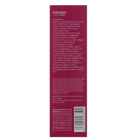 Крем-гель для обличчя Sesderma Acglicolic Classic Forte зволожуючий для комбінованої шкіри, 50 мл: ціни та характеристики