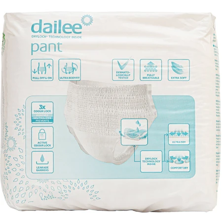 Подгузники-трусики для взрослых Dailee Pant Premium Normal Medium размер М/2 14 шт : цены и характеристики
