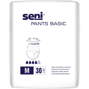 Підгузки-труси для дорослих Seni Pants Basic Medium поглинаючі розмір 2 30 шт