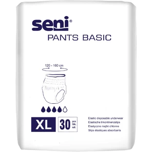 Підгузки-труси для дорослих Seni Pants Basic Extra Large поглинаючі розмір 4, 30 шт 