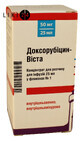 Доксорубицин-виста конц. д/р-ра д/инф. 50 мг фл. 25 мл