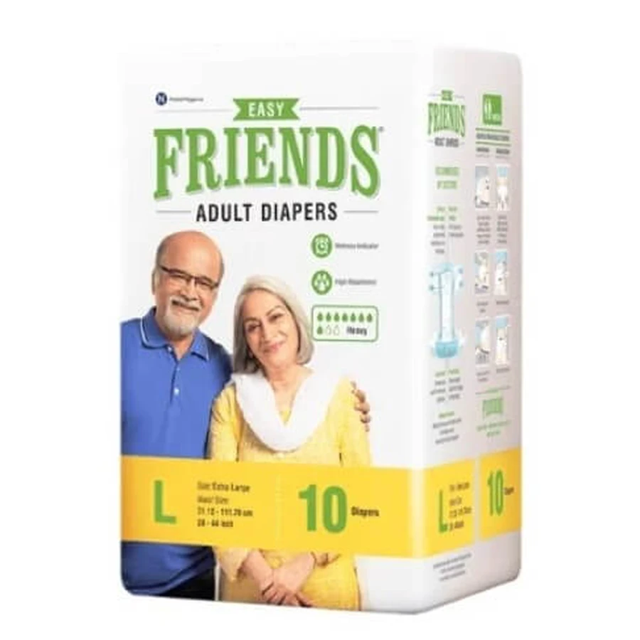 Подгузники для взрослых Friends Easy, размер L, 10 штук: цены и характеристики