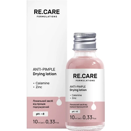 Локальний засіб від прищів Re.Care Anti-Pimple Drying Lotion підсушуючий 10 мл: ціни та характеристики