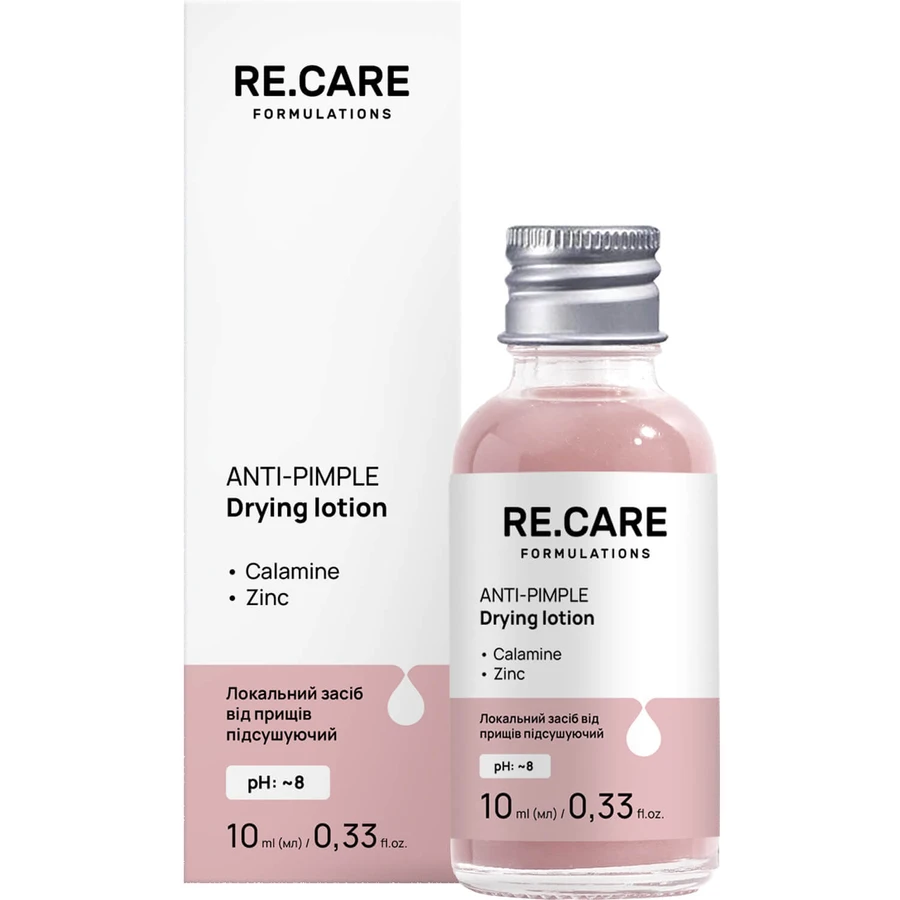 Локальний засіб від прищів Re.Care Anti-Pimple Drying Lotion підсушуючий 10 мл: ціни та характеристики