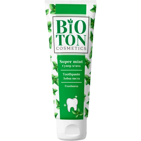 Зубна паста Bioton Cosmetics Freshness Супер м'ята 100 мл: ціни та характеристики