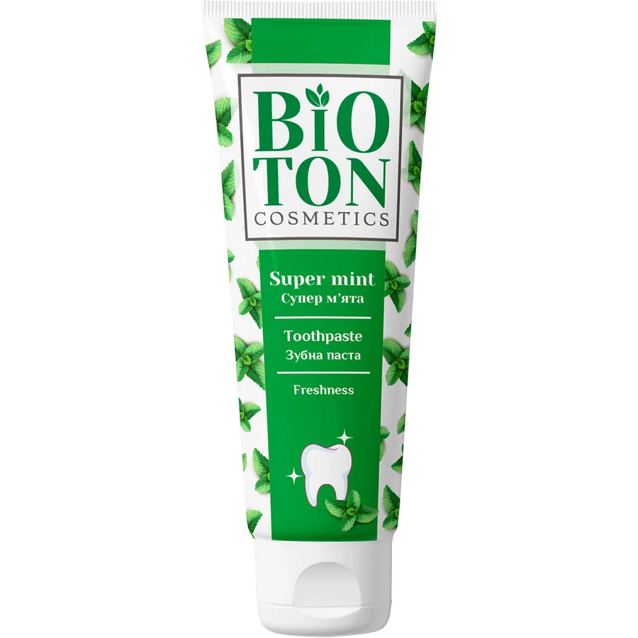 Зубна паста Bioton Cosmetics Freshness Супер м'ята 100 мл: ціни та характеристики