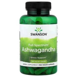 Ашваганда Swanson Ashwagandha экстракт коріння 450 мг, 100 капсул