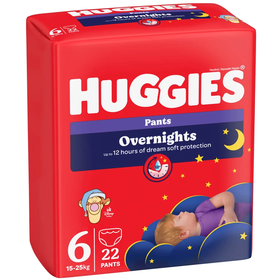 Підгузники-трусики для дітей Huggies Pants Overnights 6 від 15 до 25 кг 22 шт : ціни та характеристики