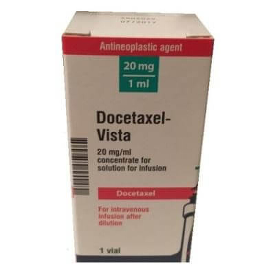 Доцетаксел-виста концентрат д/р-ра д/инф. 20 мг/мл фл. 1 мл